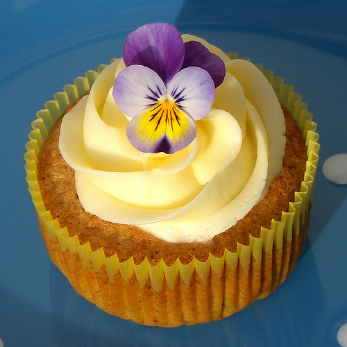Ginger & Fig Cupcake With Orange Buttercream Frosting